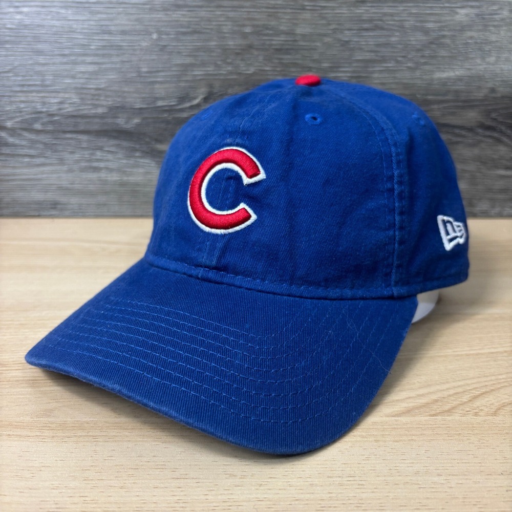 Chicago Cubs Hat Cap Strap Back‎ Blue MLB Baseball New Era Adjustable
